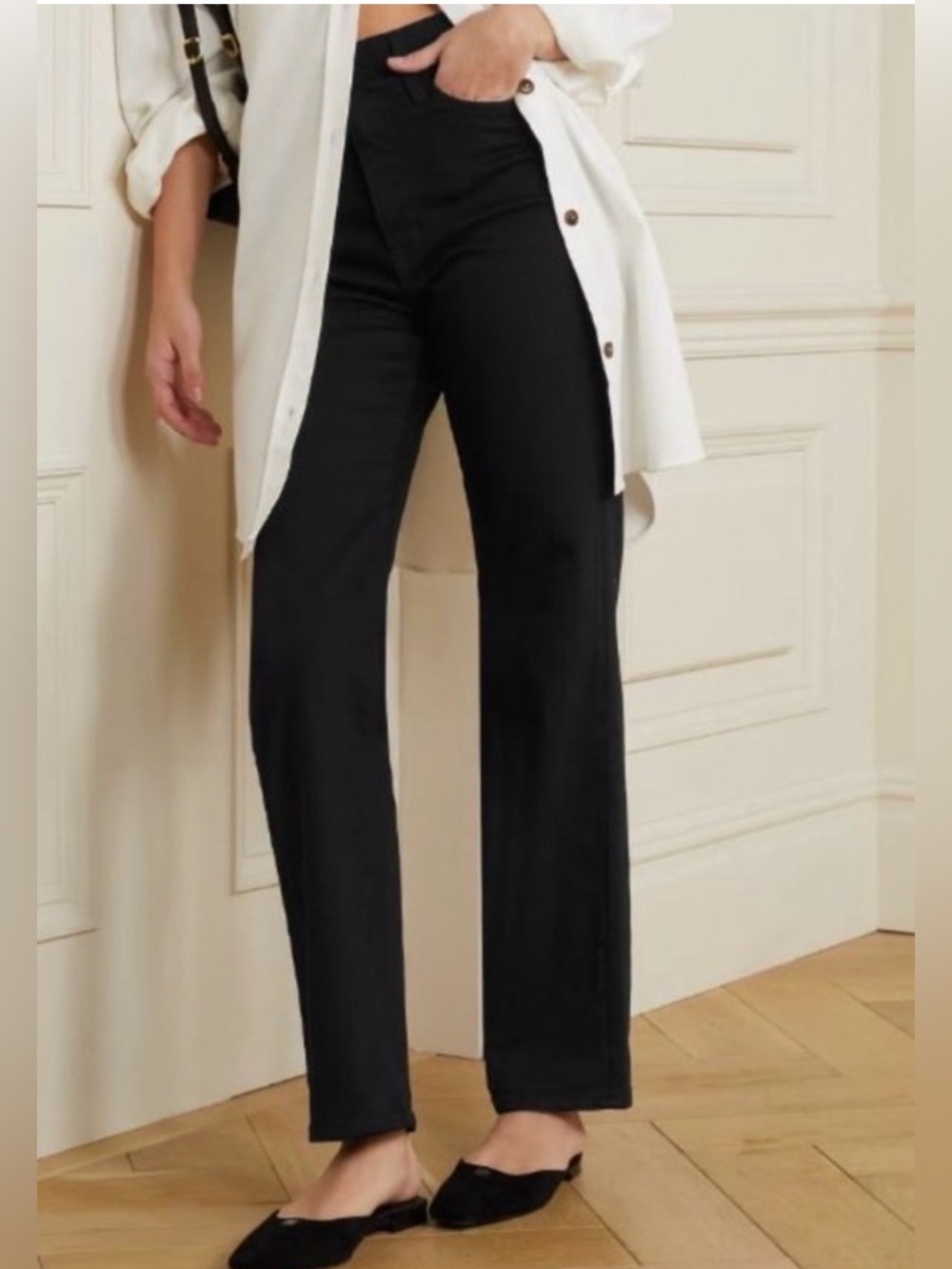 SLVRLAKE SZ 26 London Denim Jeans in Jet Black Orig$280 Exc Cond